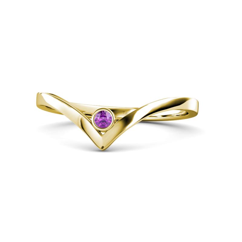 Shana Bold Solitaire Round Amethyst 