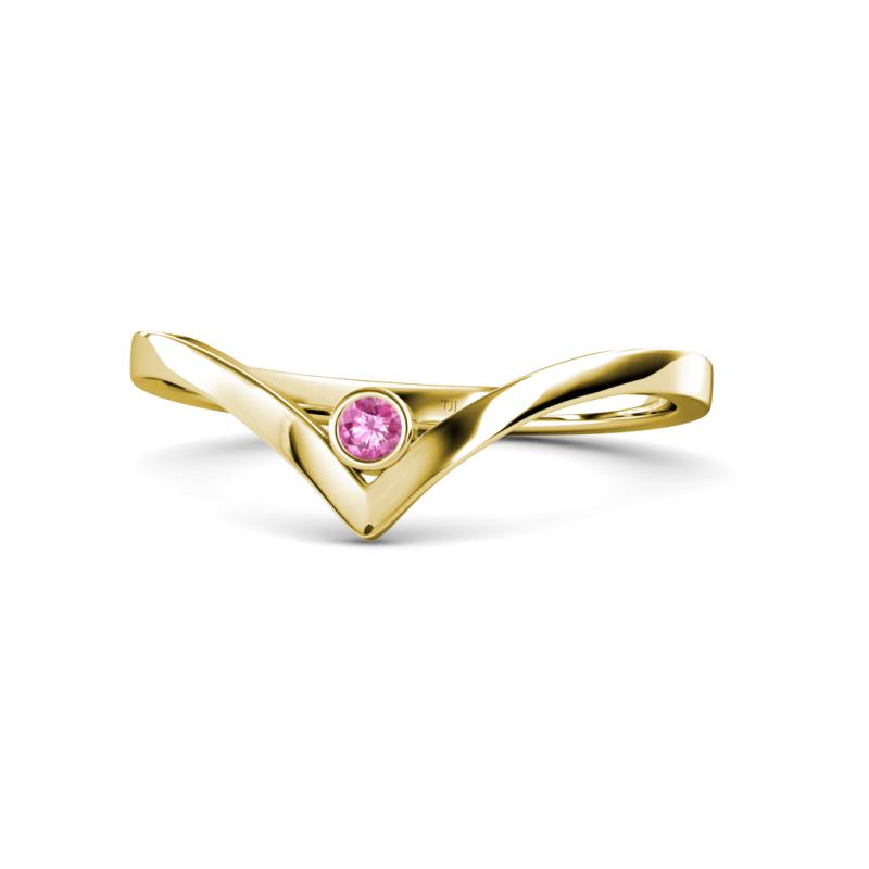 Shana Bold Solitaire Round Pink Sapphire 
