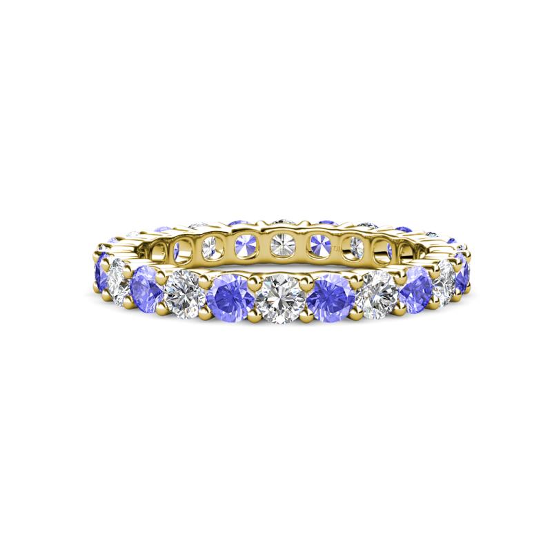 Joyce 3.40 mm Tanzanite and Lab Grown Diamond Eternity Band 