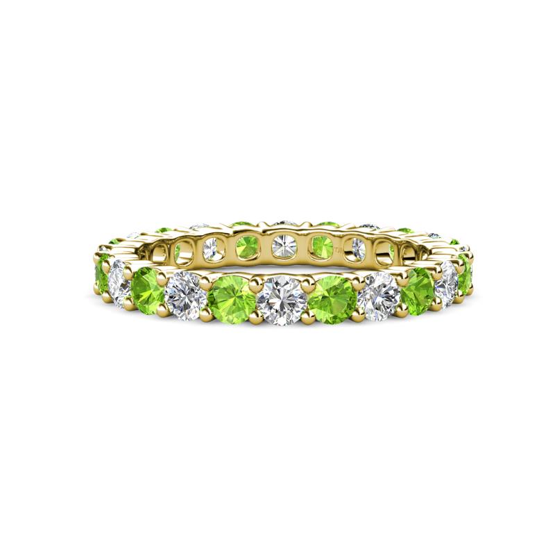 Joyce 3.40 mm Peridot and Lab Grown Diamond Eternity Band 