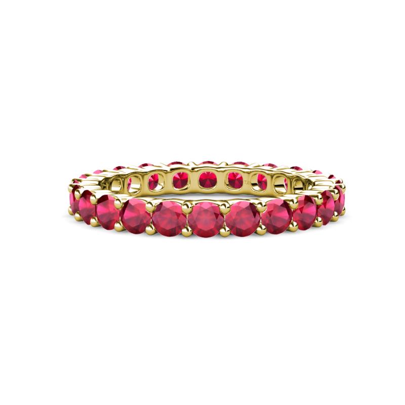 Joyce 3.40 mm Ruby Eternity Band 