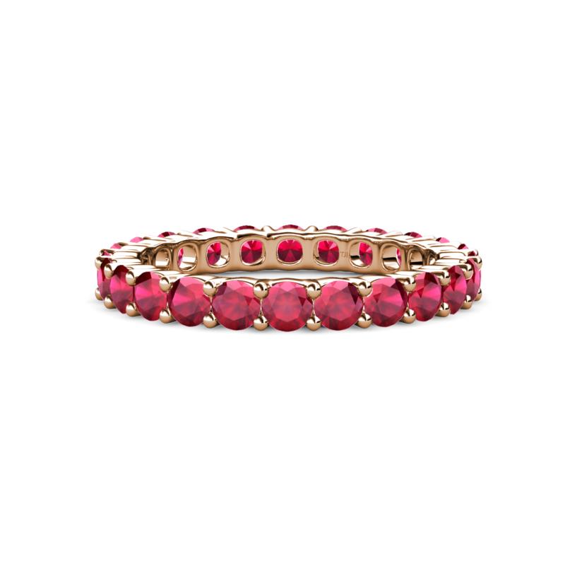 Joyce 3.40 mm Ruby Eternity Band 