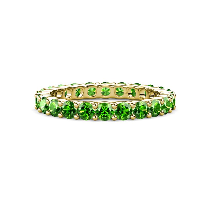 Joyce 3.40 mm Green Garnet Eternity Band 