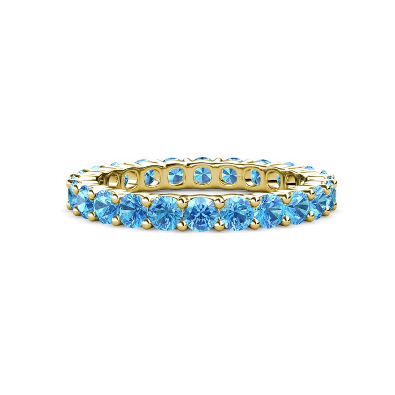 Joyce 3.40 mm Blue Topaz Eternity Band 
