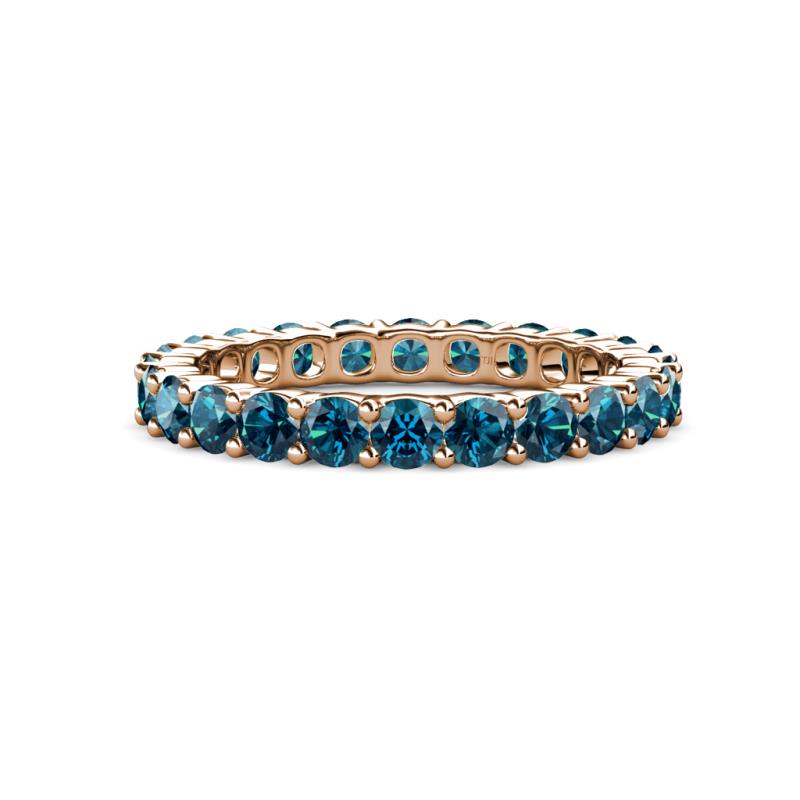Joyce 3.40 mm Blue Diamond Eternity Band 