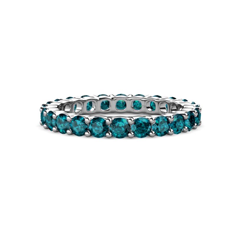 Joyce 3.40 mm London Blue Topaz Eternity Band 