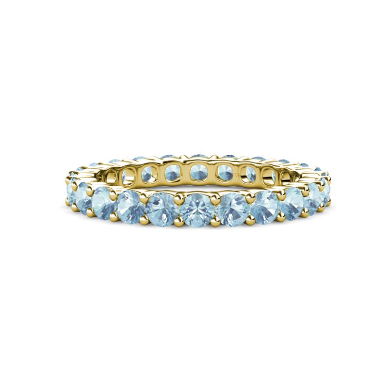 Joyce 3.40 mm Aquamarine Eternity Band 