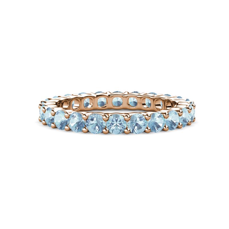 Joyce 3.40 mm Aquamarine Eternity Band 