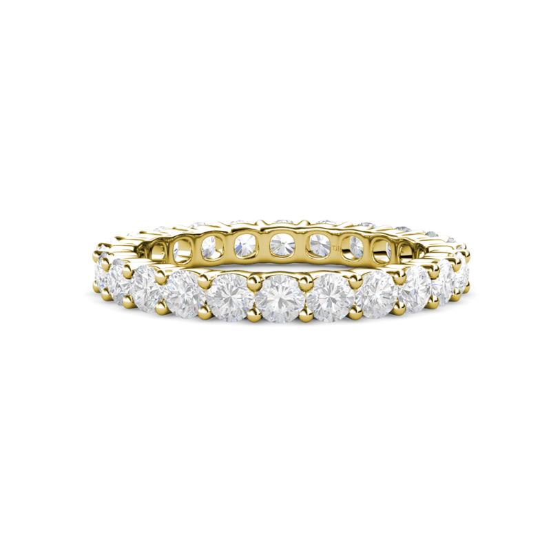 Joyce 3.40 mm White Sapphire Eternity Band 