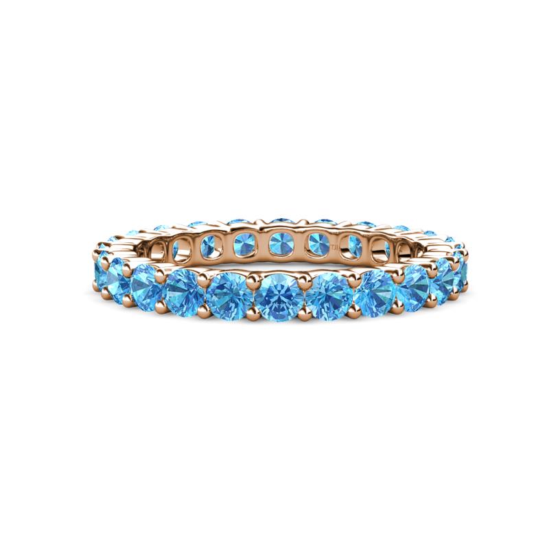 Joyce 3.40 mm Blue Topaz Eternity Band 