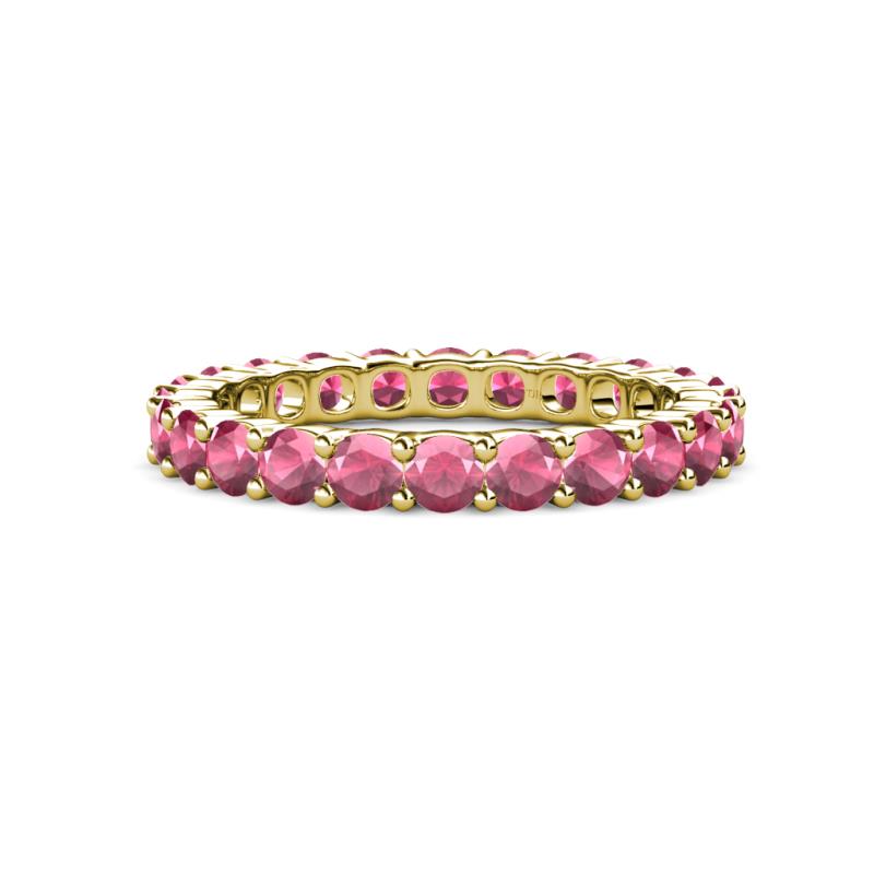 Joyce 3.40 mm Rhodolite Garnet Eternity Band 