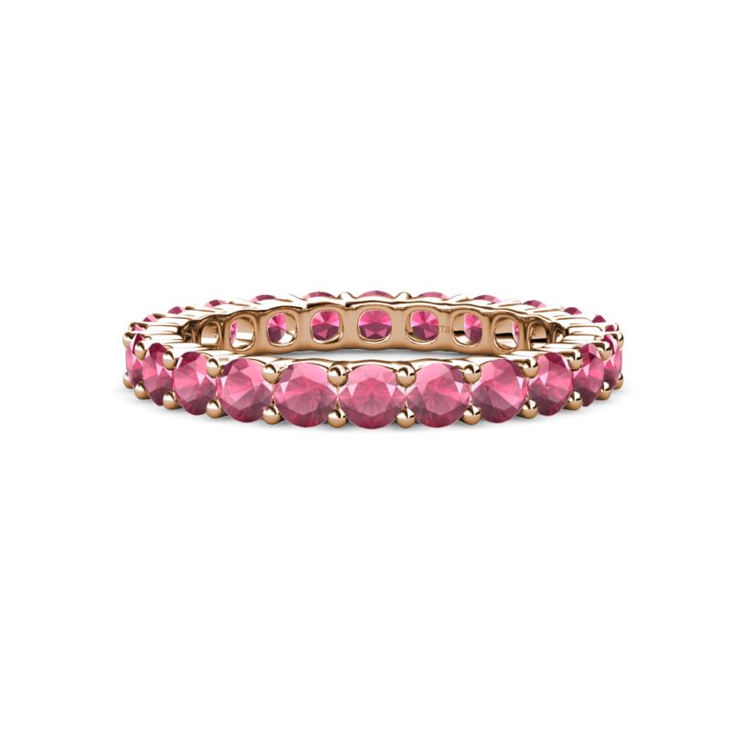 Joyce 3.40 mm Rhodolite Garnet Eternity Band 