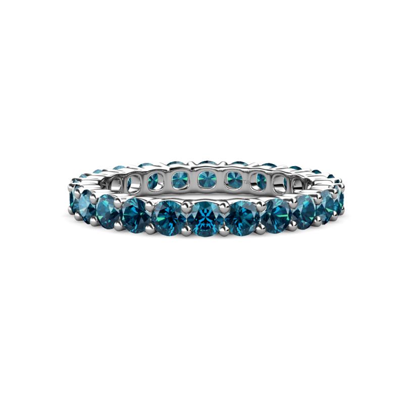 Joyce 3.40 mm Blue Diamond Eternity Band 