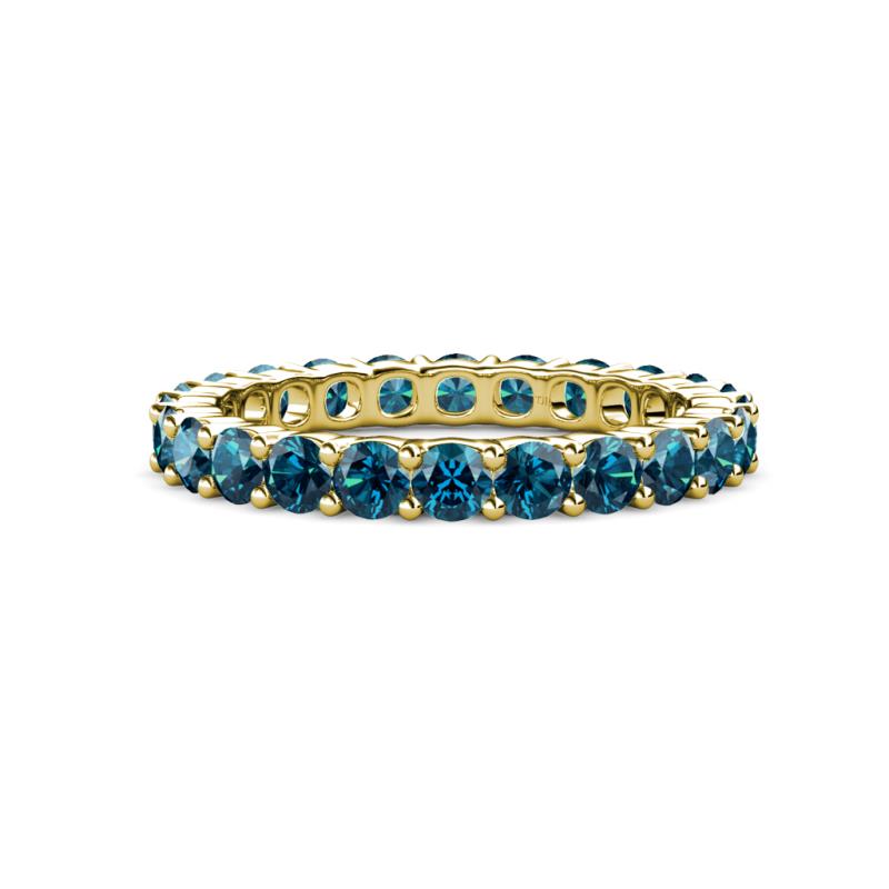 Joyce 3.40 mm Blue Diamond Eternity Band 