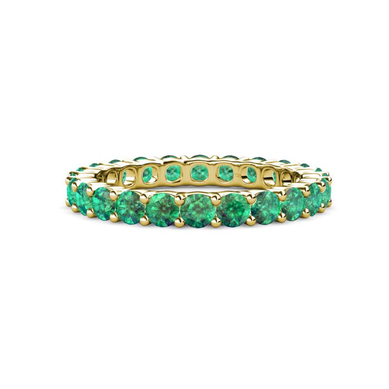 Joyce 3.40 mm Emerald Eternity Band 