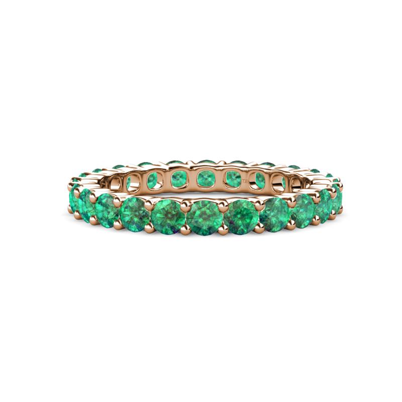 Joyce 3.40 mm Emerald Eternity Band 