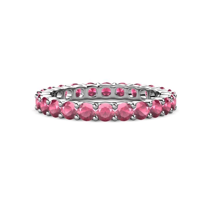 Joyce 3.40 mm Rhodolite Garnet Eternity Band 