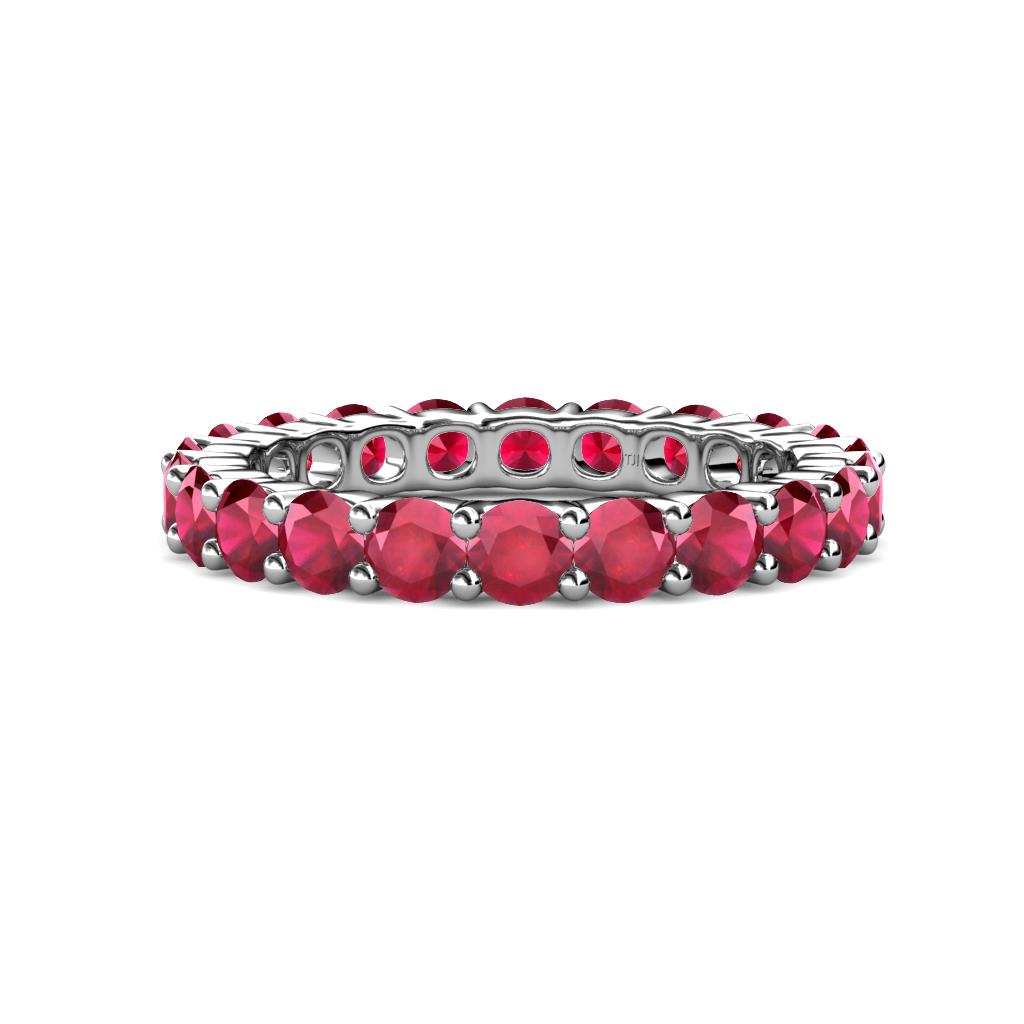 Joyce 4.00 mm Ruby Eternity Band 