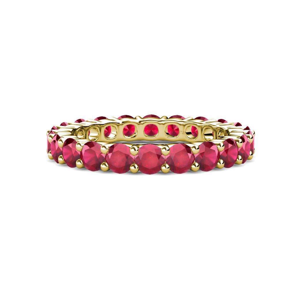 Joyce 4.00 mm Ruby Eternity Band 