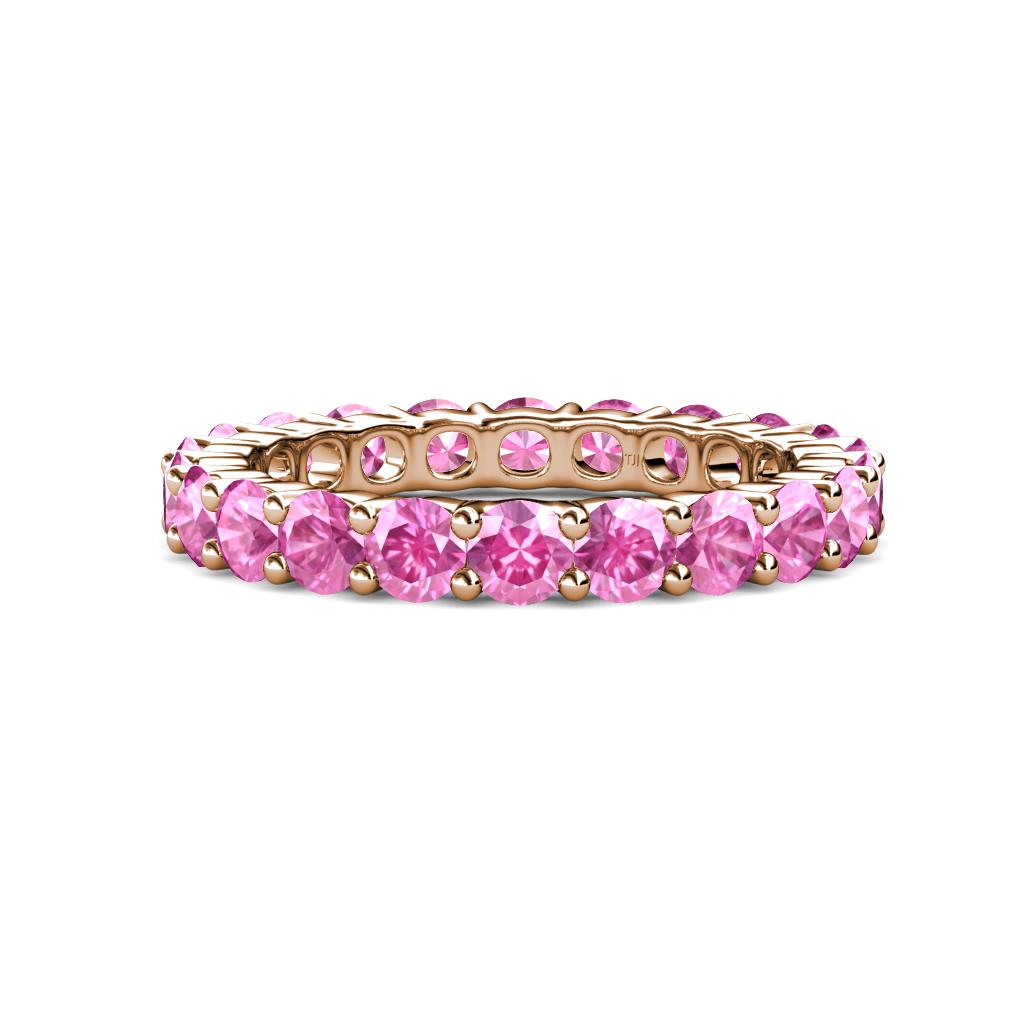 Joyce 4.00 mm Pink Sapphire Eternity Band 