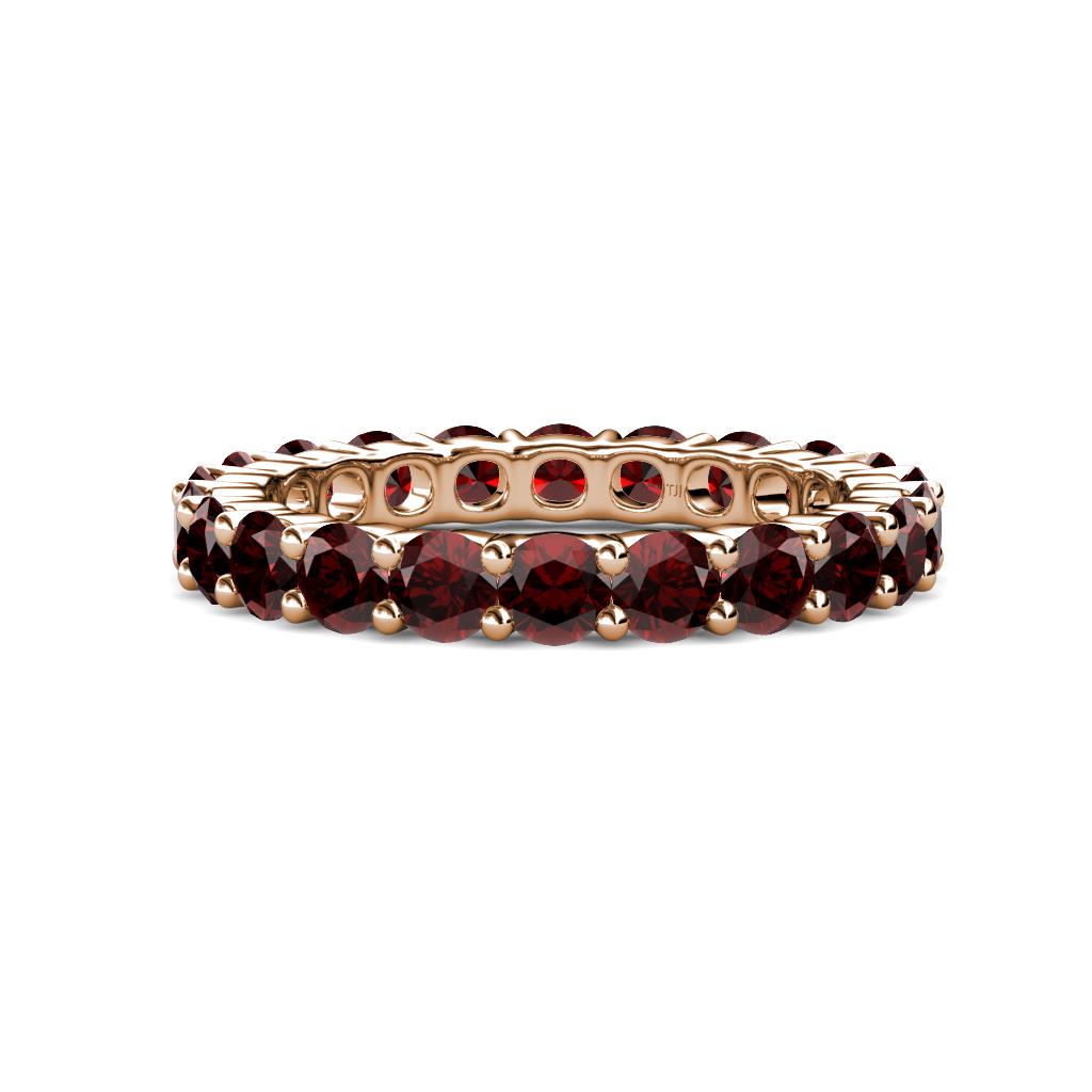 Joyce 4.00 mm Red Garnet Eternity Band 