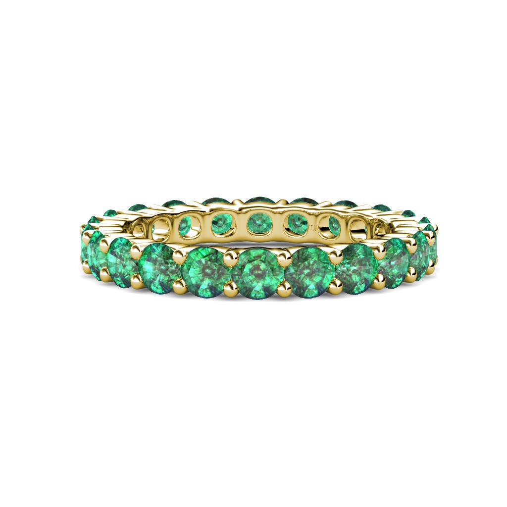 Joyce 4.00 mm Emerald Eternity Band 