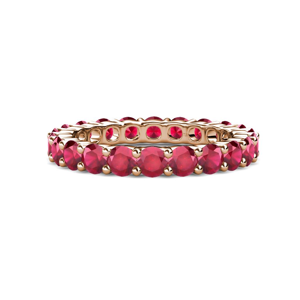 Joyce 4.00 mm Ruby Eternity Band 