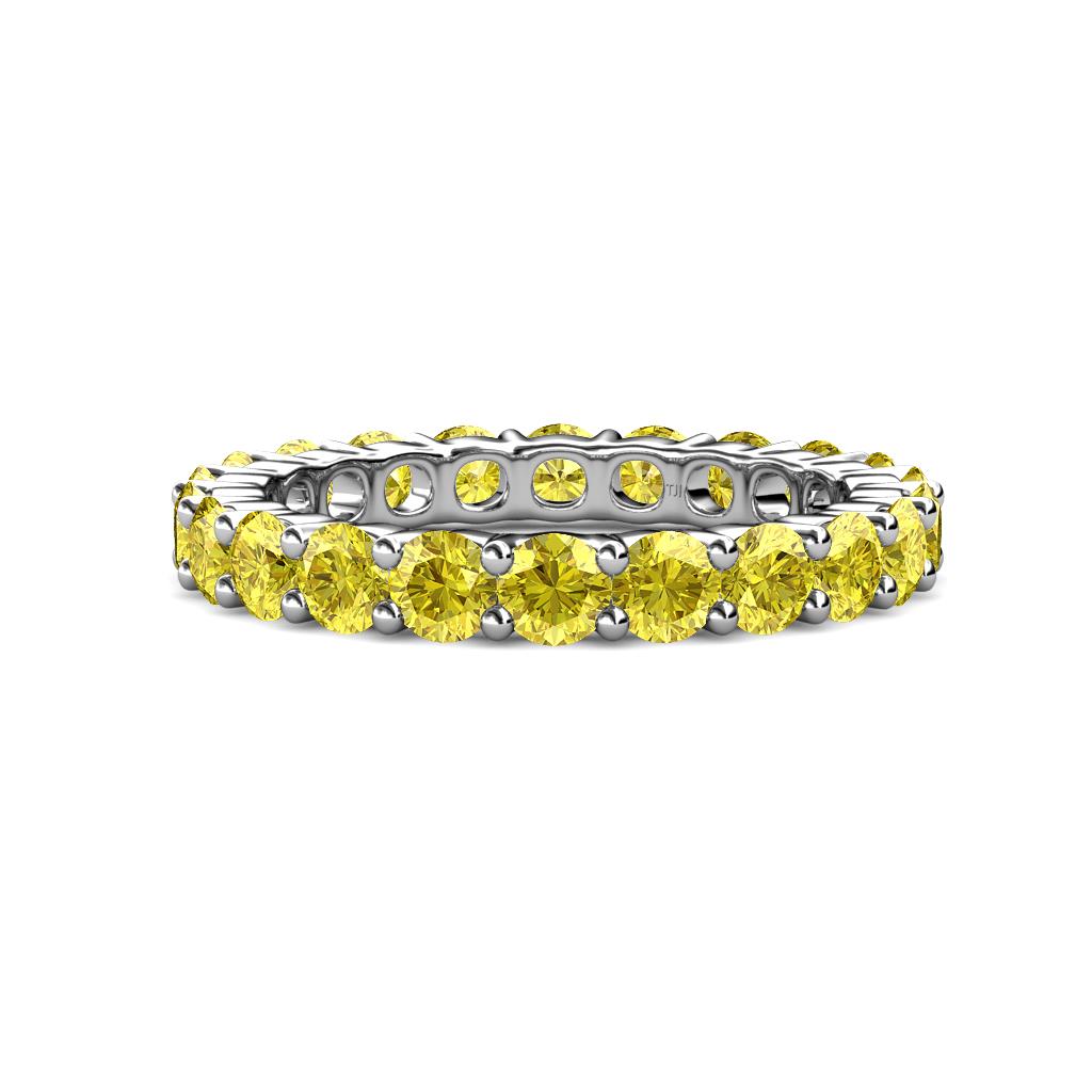 Joyce 4.00 mm Yellow Sapphire Eternity Band 