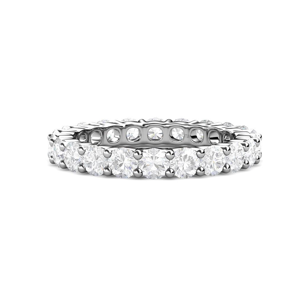 Joyce 4.00 mm White Sapphire Eternity Band 