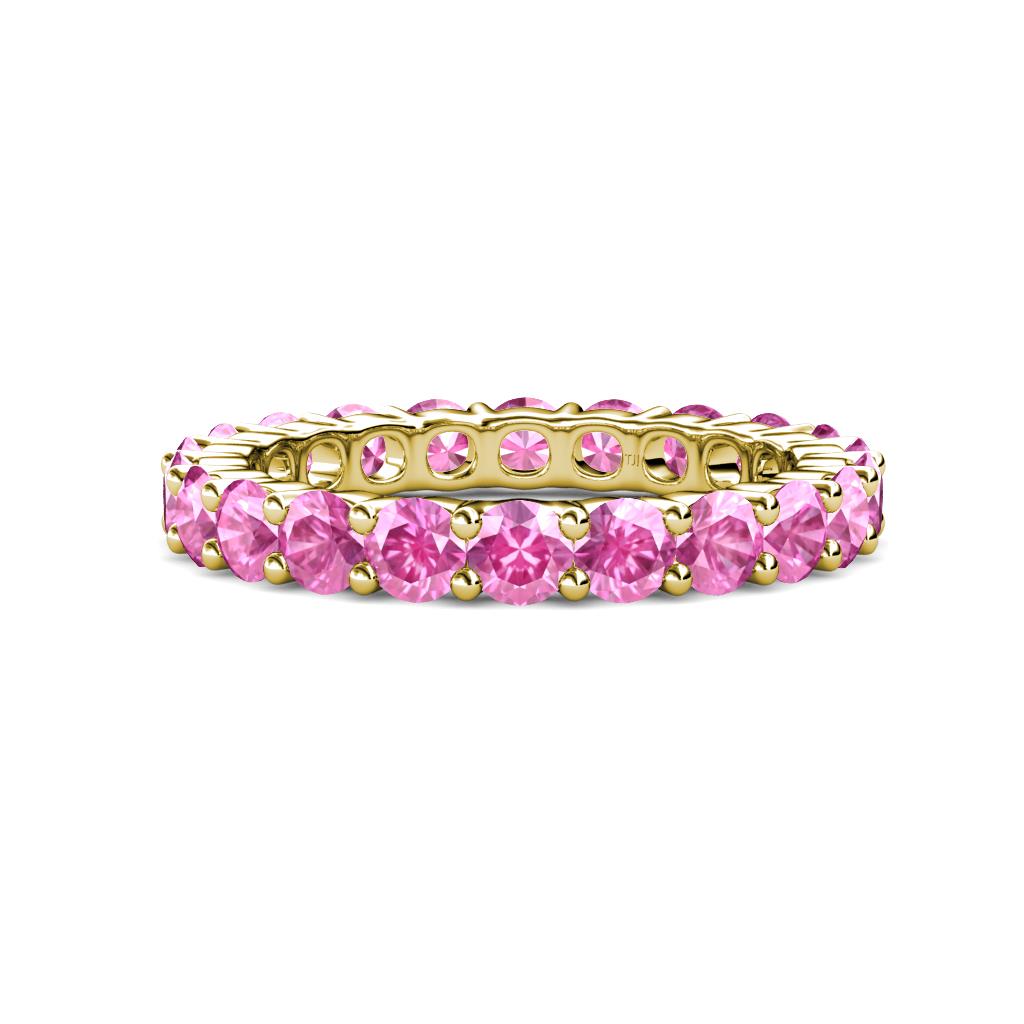 Joyce 4.00 mm Pink Sapphire Eternity Band 
