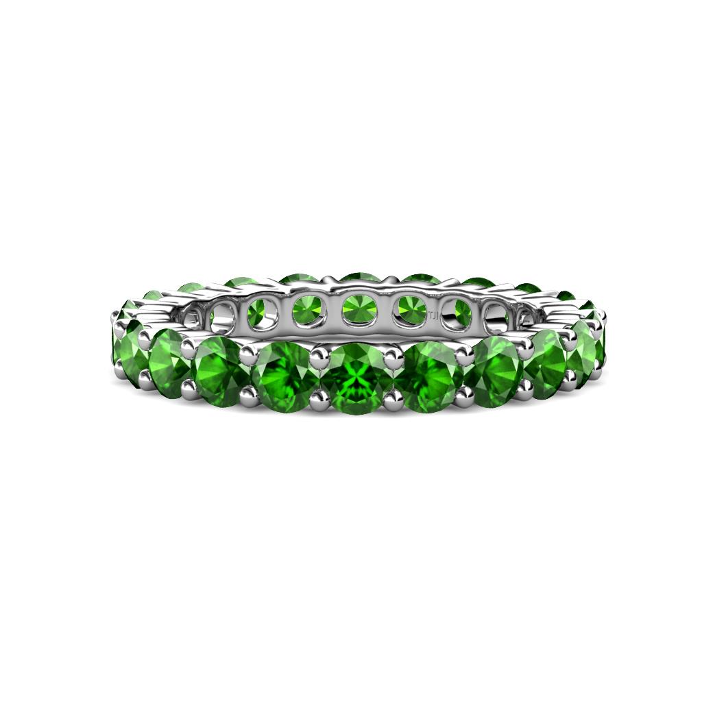 Joyce 4.00 mm Green Garnet Eternity Band 