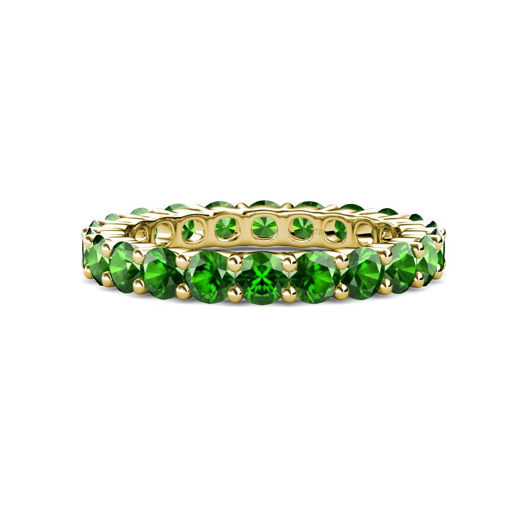 Joyce 4.00 mm Green Garnet Eternity Band 