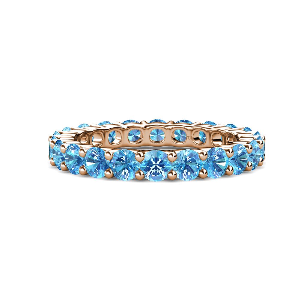Joyce 4.00 mm Blue Topaz Eternity Band 