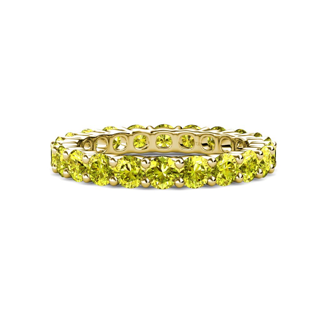 Joyce 4.00 mm Yellow Diamond Eternity Band 