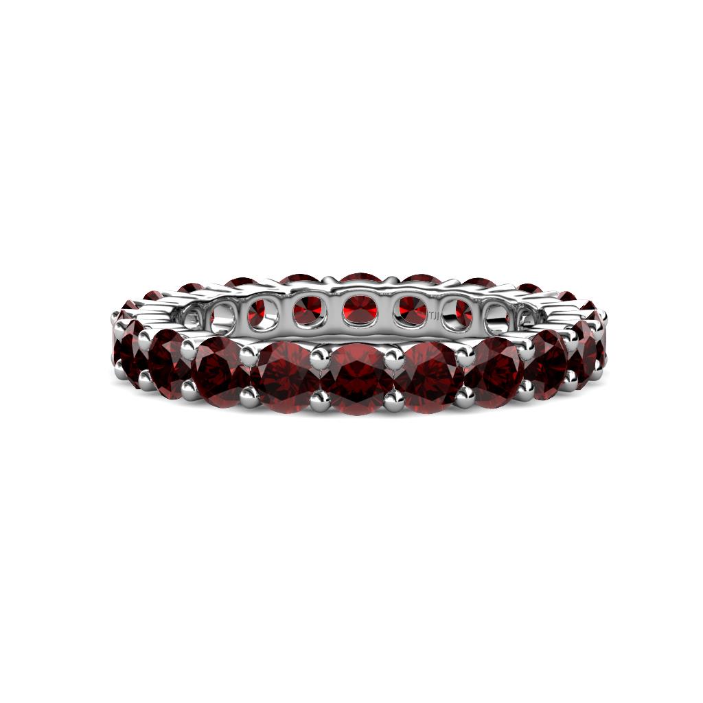 Joyce 4.00 mm Red Garnet Eternity Band 