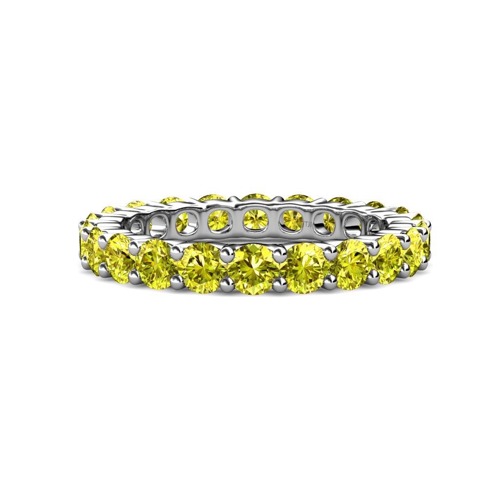 Joyce 4.00 mm Yellow Diamond Eternity Band 