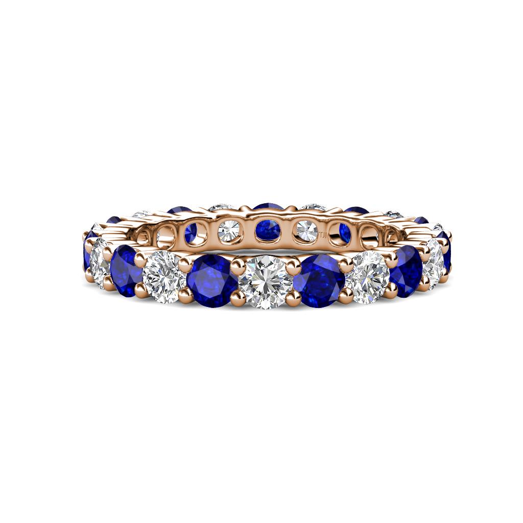 Joyce 4.00 mm Blue Sapphire and Lab Grown Diamond Eternity Band 