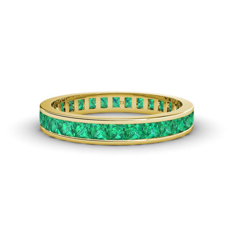 Rebica 3.00 mm Square Shape Emerald Eternity Band 