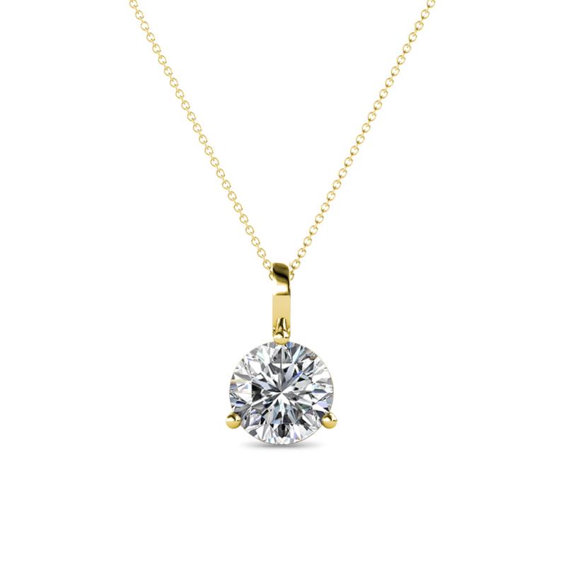 Sheryl 6.50 mm Lab Grown Diamond Solitaire Pendant 