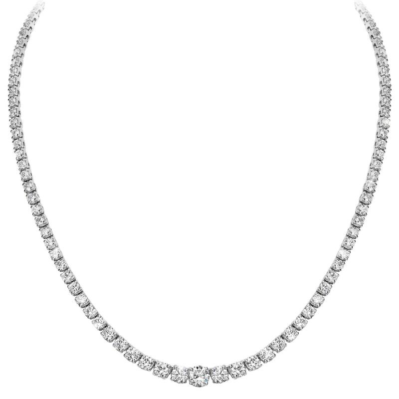 Angelica Diamond Graduated Eternity Tennis Necklace 