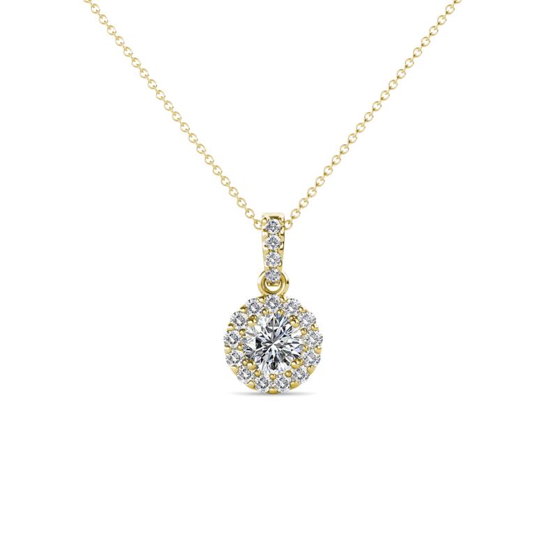 Azaria Diamond Halo Pendant 