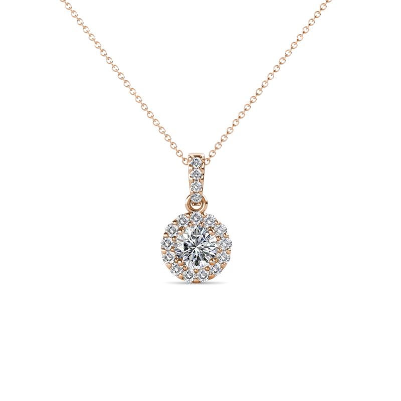 Azaria Diamond Halo Pendant 