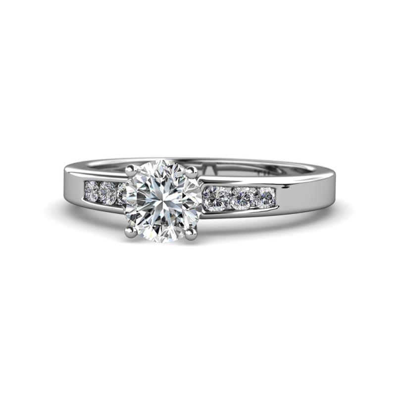 Merlyn Classic Lab Grown and Mined Diamond Engagement Ring 