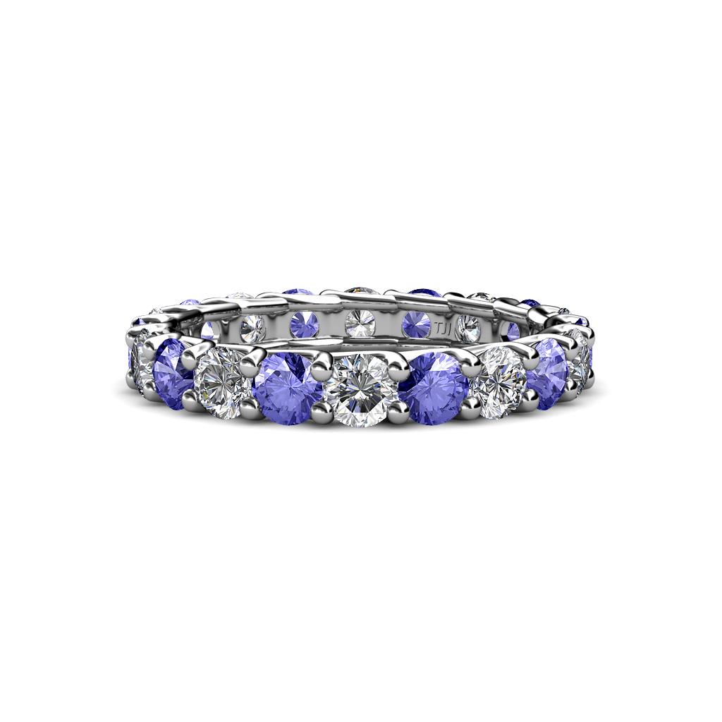 Laida 3.40 mm Tanzanite and Lab Grown Diamond Eternity Band 