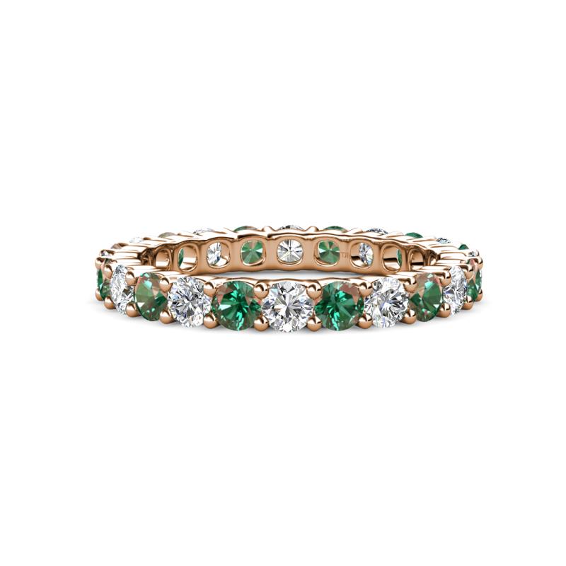 Joyce 3.40 mm Lab Created Alexandrite and Lab Grown Diamond Eternity Band 