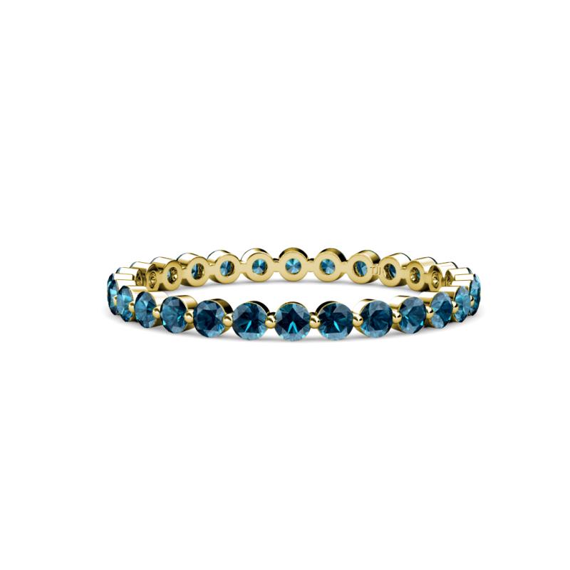 Valerie 2.00 mm Blue Diamond Eternity Band 
