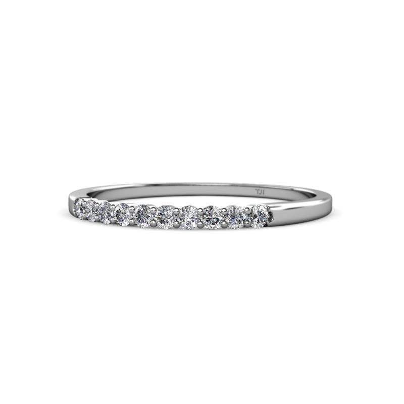 Clara 2.00 mm Diamond 10 Stone Wedding Band 