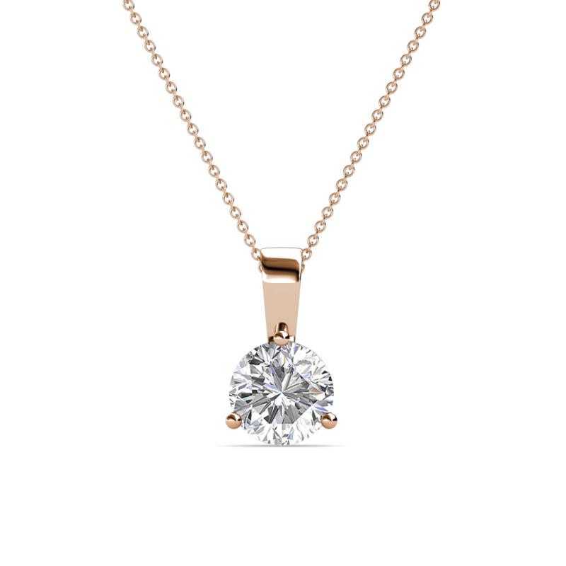 Calista 6.50 mm Lab Grown Diamond Solitaire Pendant 