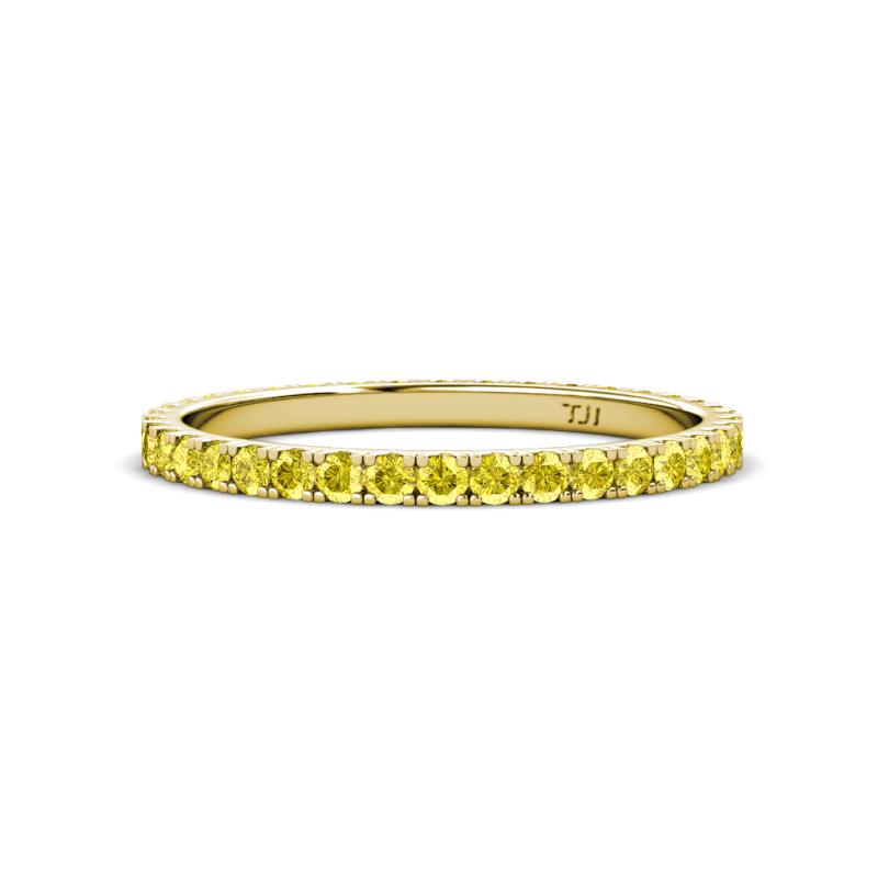 Lara 2.00 mm Yellow Sapphire Eternity Band 