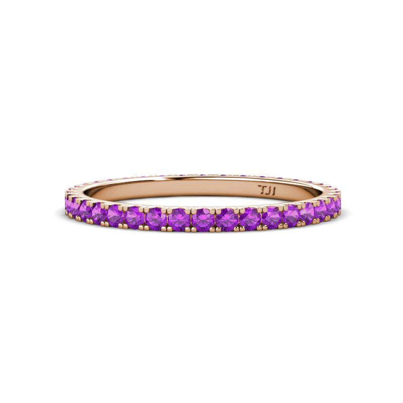 Lara 2.00 mm Amethyst Eternity Band 